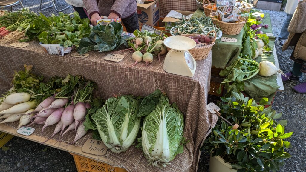 備前福岡の市の有機・無農薬野菜