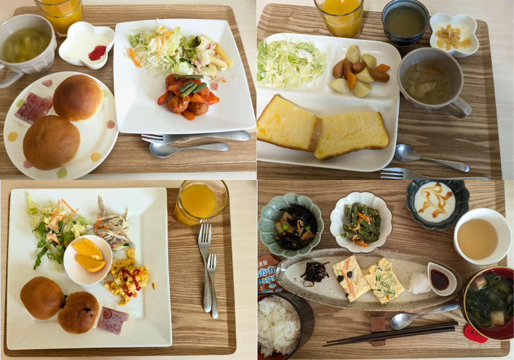 ももレディースクリニックの食事一例