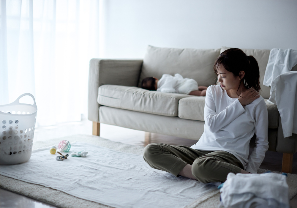 家事に疲れた女性